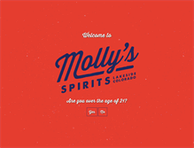 Tablet Screenshot of mollysspirits.com